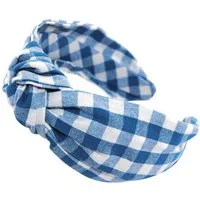 axy Haarreif Haarreif mit Knoten Vintage Look Kariert Haarreif, Premium Haareifen Haarband