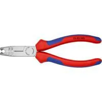 Abmantelungszange 13 42 165, Abisolier-Zange rot/blau, Länge 165mm