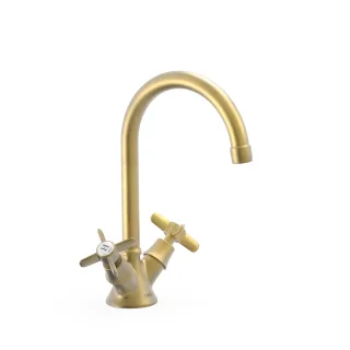 Tres 2 Griff Waschtischarmatur Mit Griff G3/8" flexible Anschlussschläuche, 24210901LM 24210901LM