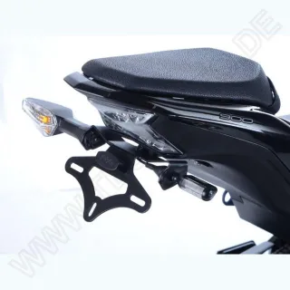% R&amp;G Kennzeichenhalter Heckumbau Kawasaki Z 900 Bj.2017-2019 eintragungsfrei +LED-Kennzeichenleuchte