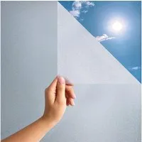 FOUORTUNATE-BEE Fensterfolie Statische Milchglas Fensterfolie blickdicht, selbsthaftend matt, Sichtschutz Fensterfolie ohne Kleber für Bad, Küche & Fenster