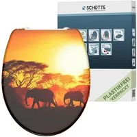 Schütte WC-Sitz Africa, Duroplast, mit Absenkautomatik und Schnellverschluss