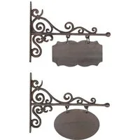 esschert design Metallschild Aushängeschild 31,5 cm aus Gusseisen. Ein echter Blickfang -sortiert