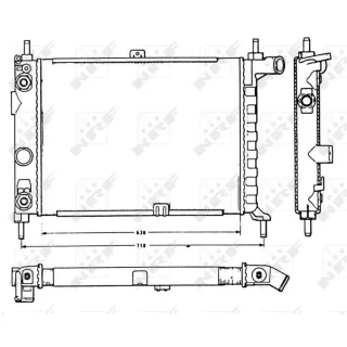 NRF Motork?hler Opel Kadett 58721