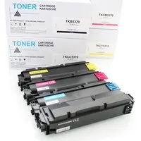 ABC Tonerkartusche, (Set 4x Toner für Kyocera TK-5370 Ecosys MA3500cix MA3500cifx, Ecosys MA3500cix MA3500cifx PA3500cx), ABC