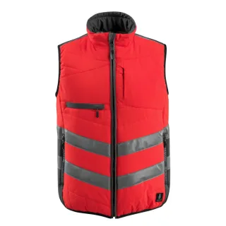 MASCOT Grimsby Winterweste Hi-vis Rot / Dunkelanthrazit M - 15565-249-22218-M