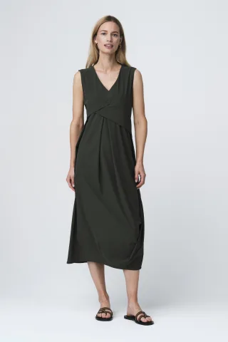 Jane Lushka - Almi dress technical jersey army - Gr. - S