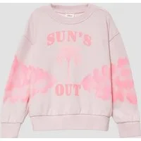 s.Oliver Sweatshirt Sweatshirt Oversized-Sweatshirt mit Batik-Effekt