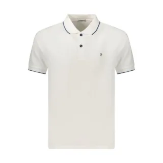 Coveri Moving Bianco Baumwolle Herren Polo
