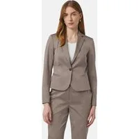 comma Jackenblazer Indoor-Blazer Taillierter Blazer aus Baumwollstretch
