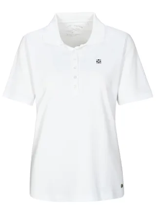 CLARINA - Ganzjahres NOS Polo-Shirt,1/2 100 weiss - Gr. - 48