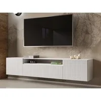 Beautysofa TV-Schrank Moderner Hängeschrank mit gefräster NEO-Front (B:200/H:40/T:41cm)