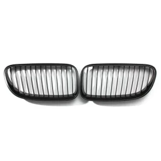 Front Kidney Grille Grills Matte Black for BMW E92 E93 3-Series LCI Face Lift 2DR