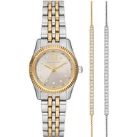 MICHAEL KORS Quarzuhr PETITE LEXINGTON MK4815SET, (Set, 3-tlg., mit 2 Armbändern), Armbanduhr, Damenuhr, Edelstahlarmband, Ideal auch als Geschenk