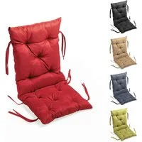 sunnypillow Bankauflage Bankauflage Stuhlkissen viele Farben und Größen zur Auswahl, 40 cm x 40 cm x 40 cm rot