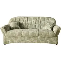 DOMO collection 3-Sitzer Bahia Couch, B/T: 200/92 cm, belastbar bis 140kg/ Sitz, mit Federkern, Microfaser, natur