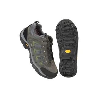 Mountain Warehouse Mens Field Extreme Wildleder wasserdichte Wanderschuhe (Stein)