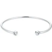 Elli Armreif Armreif Weiß 925 Sterling Silver, mit Kristallen von Swarovski®