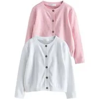 Next Strickjacke Strickjacke mit Knopfleiste, 2er-Pack (2-tlg)