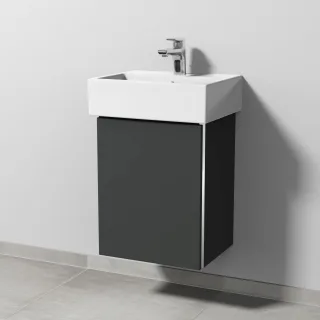 Sanipa 3way Waschtischunterbau zu Duravit Vero Air Waschtisch mit 1 Tür, Graphit-Matt BP4291B