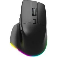 S&T Design RGB Gaming Maus Kabellos Wireless Schwarz Bluetooth Gaming-Maus (Funk, kabelgebunden, Bluetooth, USB-C, 2400 dpi, Ergonomisch, 6 Tasten, 7 RGB Beleuchtung, 2.5G Funk, USB-C)
