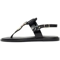 Derimod Sandalen aus Leder Sandale Echtes Leder, Komfortfutter, TPU-Sohle, Knöchelriemen, Metalldetail