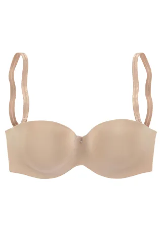 LASCANA - LASCANA Strapless bra toffee - Gr. - 85C