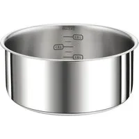 Tefal Kasserolle Ingenio Preference, Edelstahl (1-tlg), stapelbar, unbeschichtet, 18/10-Edelstahl, hochglanzpoliert