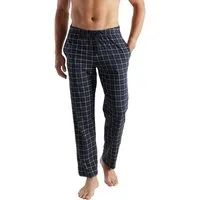 CECEBA Schlafhose CECEBA Herren Lange-Hose blau kariert (1-tlg)