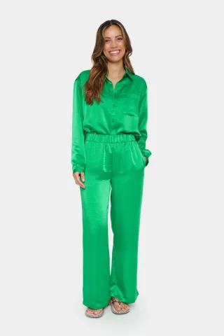 Lässige Hose, lockerer Schnitt, Jelly Bean green
