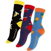 Vincent Creation® Socken (3-Paar) in angenehmer Baumwollqualität mit Früchte Design