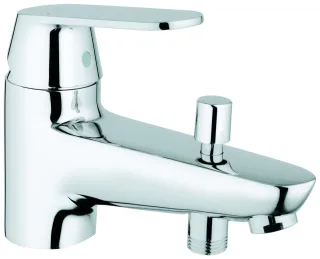 GROHE WannenarmaturEurosmart C 32836 Einlochmontage Eco-Override-Stop chrom, 32836000 32836000