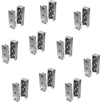 SO-TECH® Möbelbeschlag Möbelverbinder verdeckt Bettverbinder SOLID Korpusverbinder (10 St), 10er Set, aus Metall, Tragkraft bis 250 kg