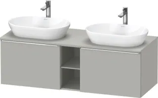 Duravit D-Neo Konsolenwaschtischunterbau wandhängend Betongrau Matt 1400x550x459 mm - DE4950B1007000 DE4950B10070000