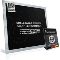Kasper Solutions® Kochfeld-Adapter Adapterrahmen für Kochfelder - STABILITÄT OHNE DURCHBIEGEN -, Zubehör für Alle gängigen Koch- und Ceranfelder, Das Kochfeld wird problemlos ohne zusätzlichen Unterbau gehalten.