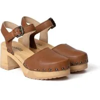 Softclox HOPE Washed Nappa camel (natur) Clog