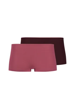 SKINY - Skiny Damen Pants Doppelpack SKINY ADVANTAGE Cotton Stretch rosewine selection - Gr. - 36