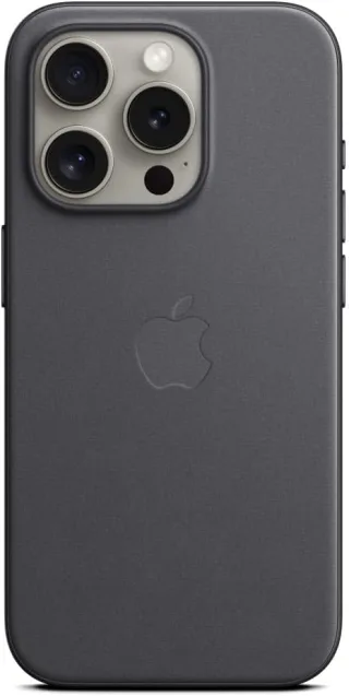 Apple Feingewebe Case mit MagSafe [für iPhone 15 Pro] schwarz