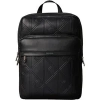 Calvin Klein Rucksack XL EMBLEM AOP EMBOSS ROUND BACKP, Cityrucksack, Freizeitrucksack mit CK-Logo