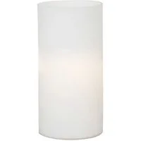 EGLO Tischleuchte GEO Tischlampe, opal-mattes Glas, Schalter am Kabel, minimalistisch, Ein-/Ausschalter, ohne Leuchtmittel, Leuchtmittel wechselbar, Nachttischlampe, Deko-Leuchte, Schlafzimmer, 165cm Kabel, 20x10cm