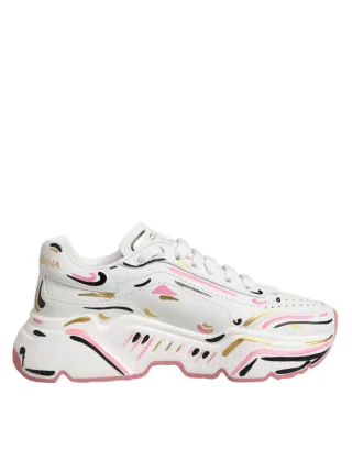 Dolce & Gabbana Mehrfarbige Handgemalte DAYMASTER Sneaker Schuhe