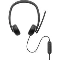 WH3024, Headset schwarz, Kabelgebundenes Headset mit KI-basierter Geräuschunterdrückung