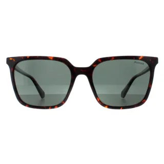 Polaroid Square Damen Havanna Grün Polarisiert PLD 4163/S