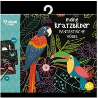HUCH! Spiel Auzou Meine Kratzbilder - Fantastische Vögel