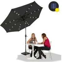 FIVMEN Sonnenschirm 300cm/350cm Gartenschirm Terrassenschirm UV-Schutz Marktschirm, mit Windschutz Aluminium Schirm für Garten & Terrasse