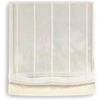 Clever-Kauf-24 Raffrollo Raffrollo aus Halborganza champagner, BxH 60x140cm
