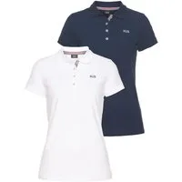 H.I.S Poloshirt (2er-Pack) Kurzarm, figurbetonte Passform, mit klassischem Polokragen