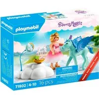 Playmobil® Pegasus-Geburtstag (71802), Playmobil Magic Konstruktions-Spielset, (16 St), Made in Europe