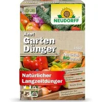 Neudorff Gartendünger Bio Azet GartenDünger 2,5 kg, organischer Langzeitdünger mit natürlicher Sofort- & Langzeitwirkung, unbedenklich für Mensch und Tier