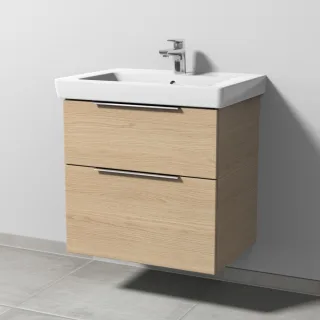 Sanipa 3way Waschtischunterbau zu Villeroy & Boch Subway 2.0 Waschtisch mit 2 Auszügen, Eiche-Nordic UM61348